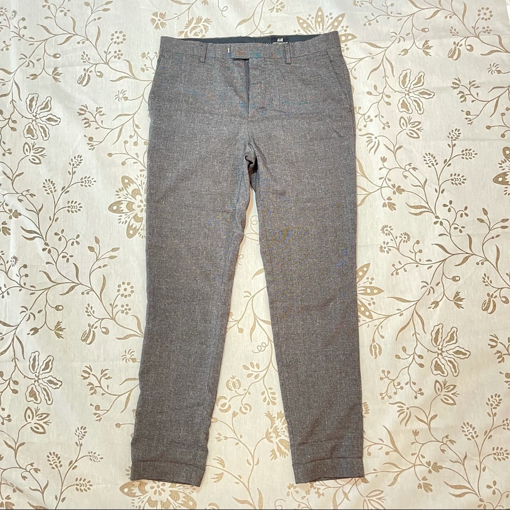 H&M Plaid Slim Trouser Pants